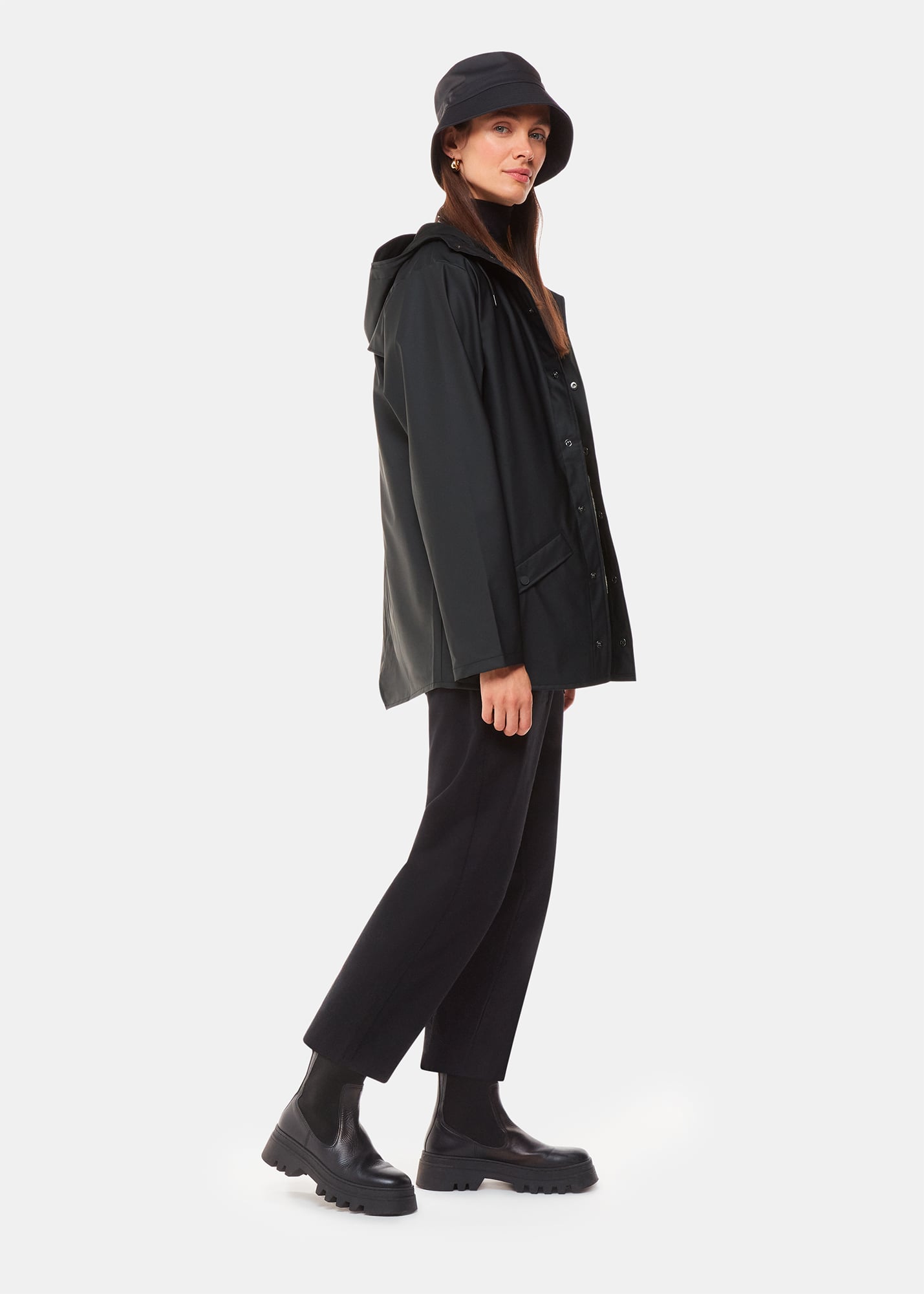 Whistles Rains Women's Black Jacket Size XS