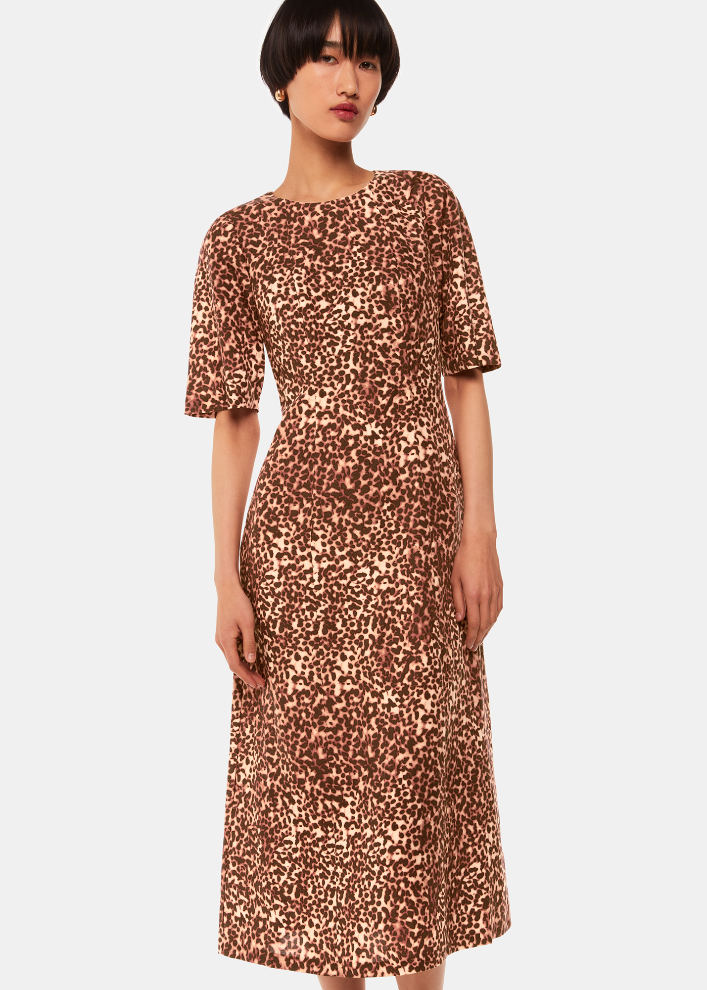Whistles Women's Multicolour Marble Spot Veda Dress Size 4