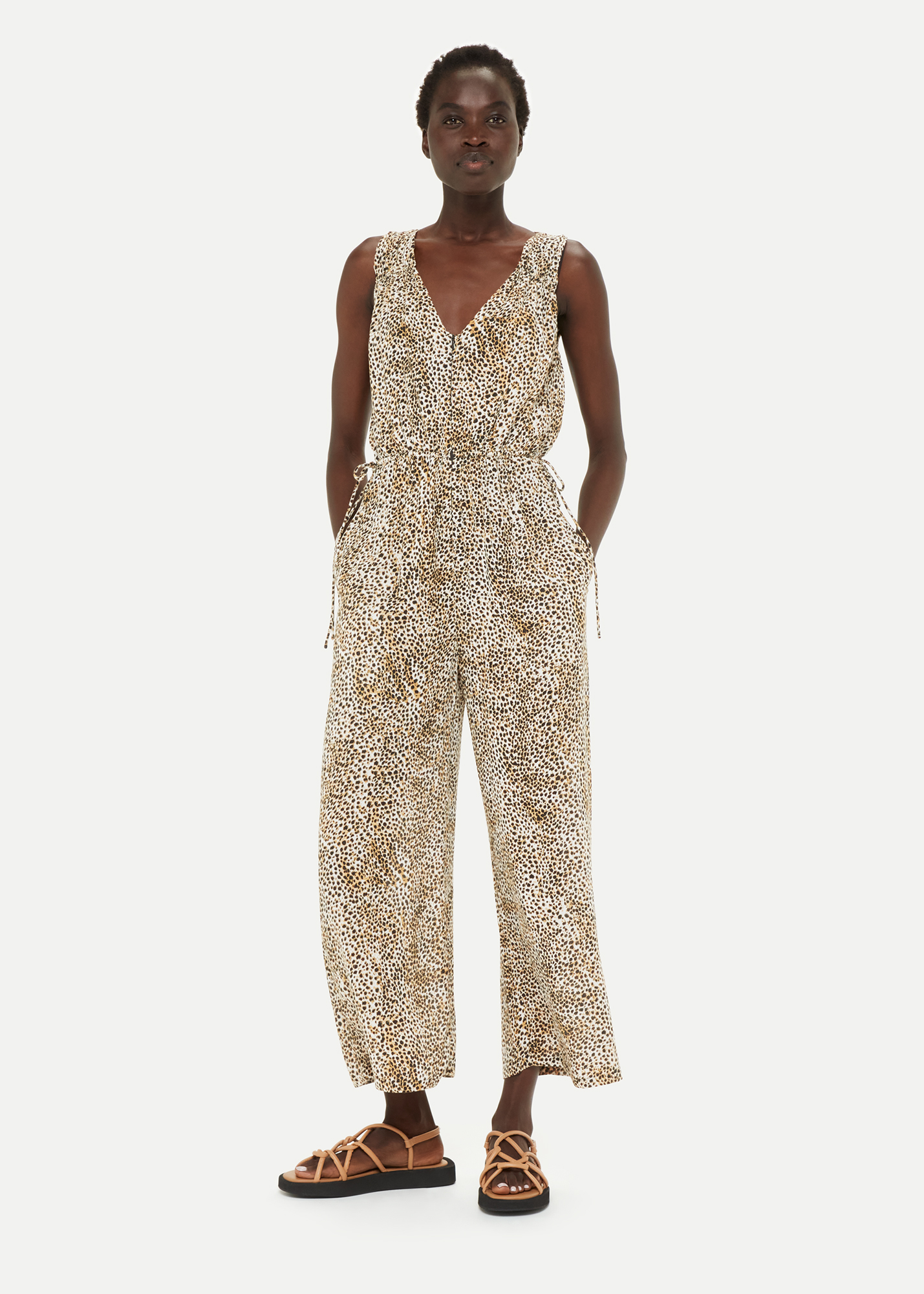 Whistles Women's Multicolour Ink Spot Jumpsuit Size 12