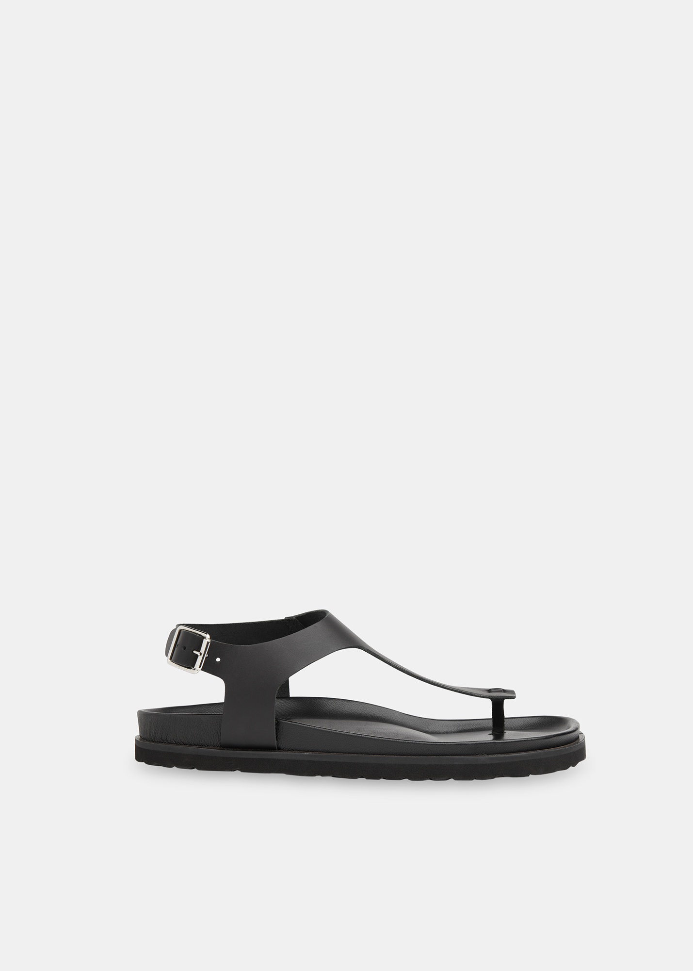 Whistles Women's Black Simmi Toe Post Sandal Size 39