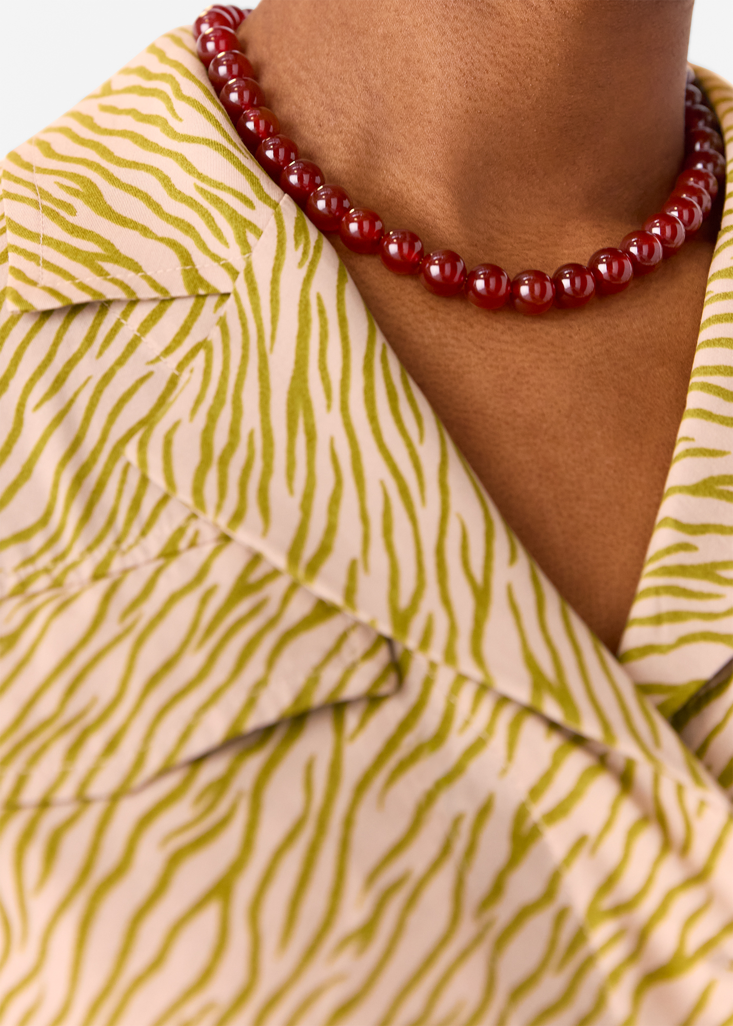Whistles Women's Red Large Sphere Bead Necklace 