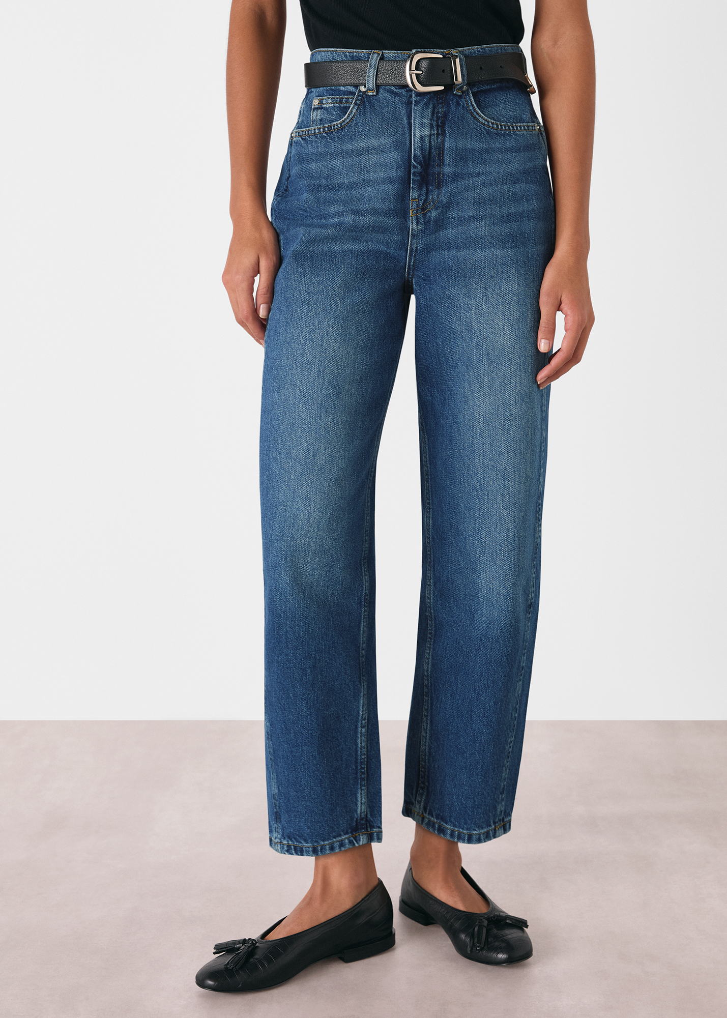 Whistles Women's Denim Authentic Barrel Leg Jean Size 28