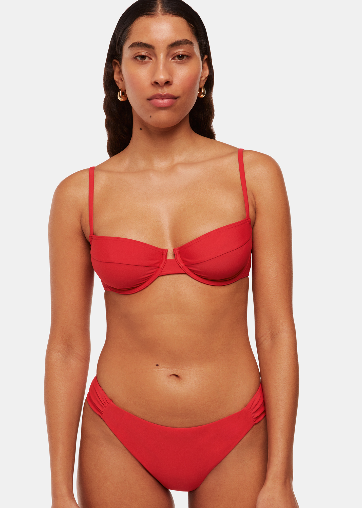 Whistles Women's Red Lillie Bikini Bottom Size 16