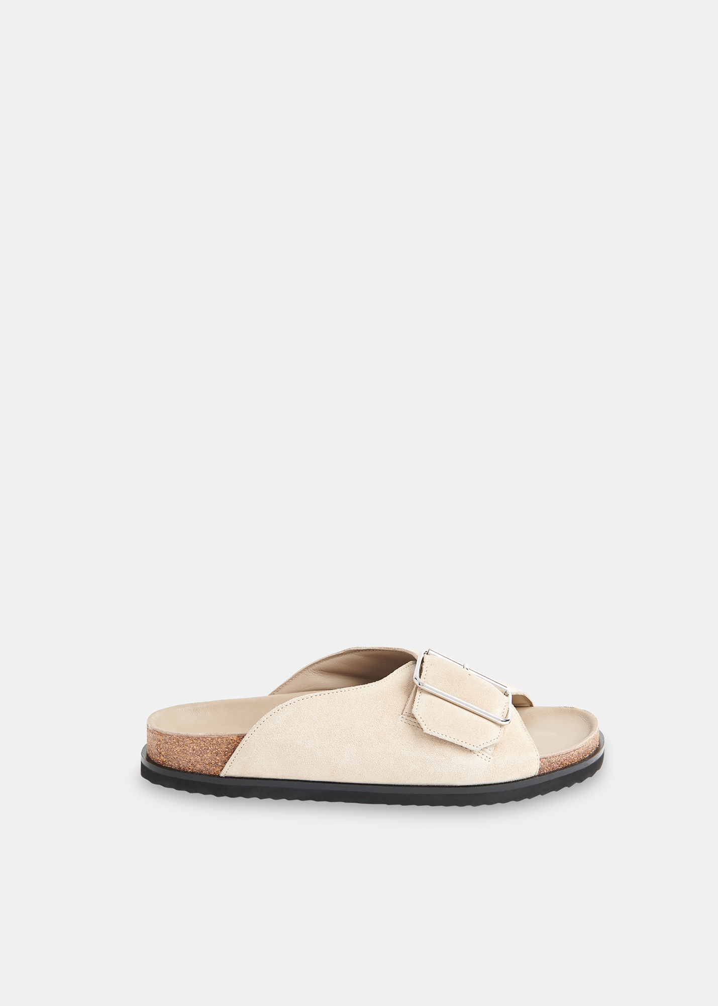 Whistles Women's Neutral Ellery Buckle Slide Size 37