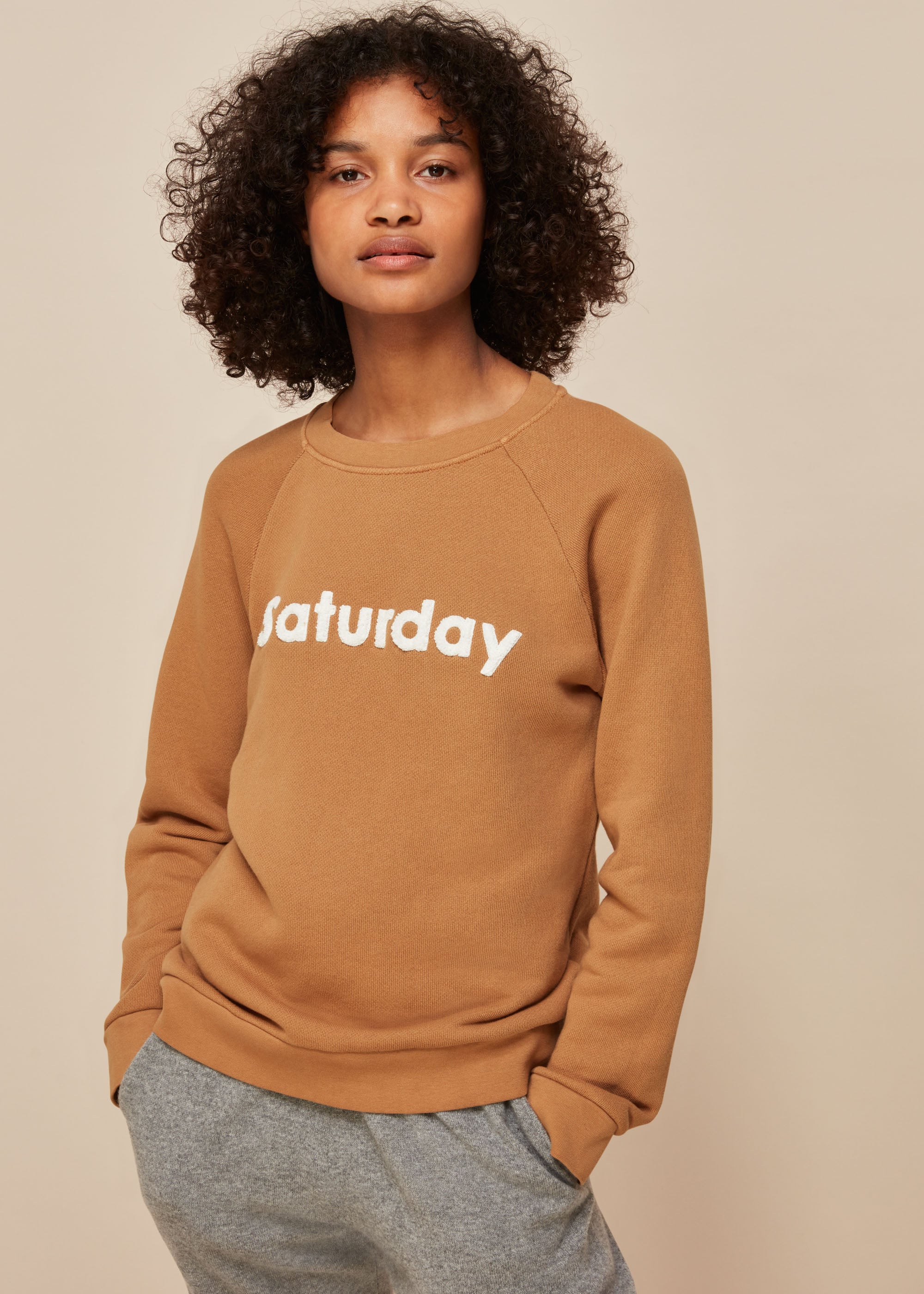 Whistles Women's Camel Saturday Sweat Size XS