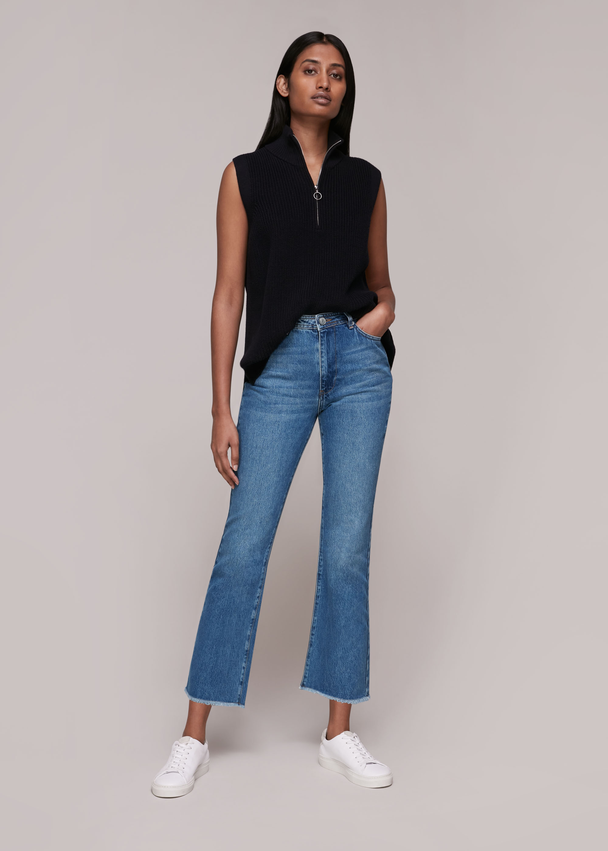 Whistles Women's Denim Authentic Kick Flare Jean Size 26