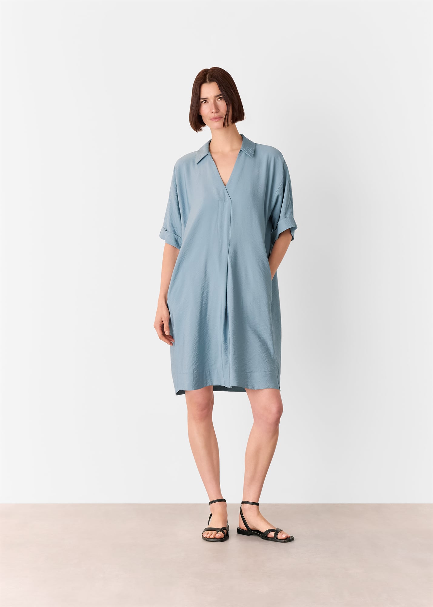 Whistles Women's Pale Blue Melanie Dress Size 6