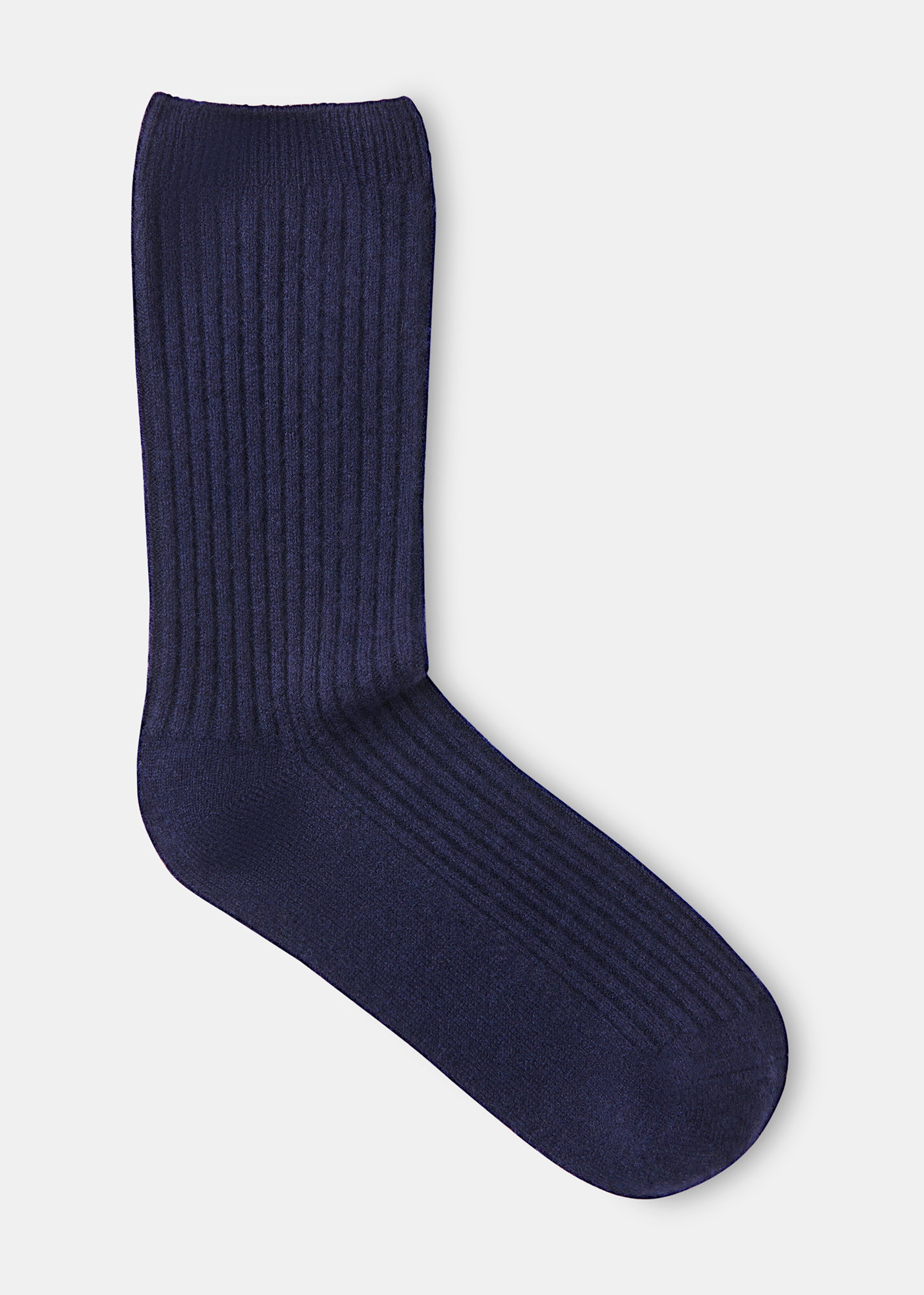 Whistles Women's Navy Cashmere Ribbed Socks 