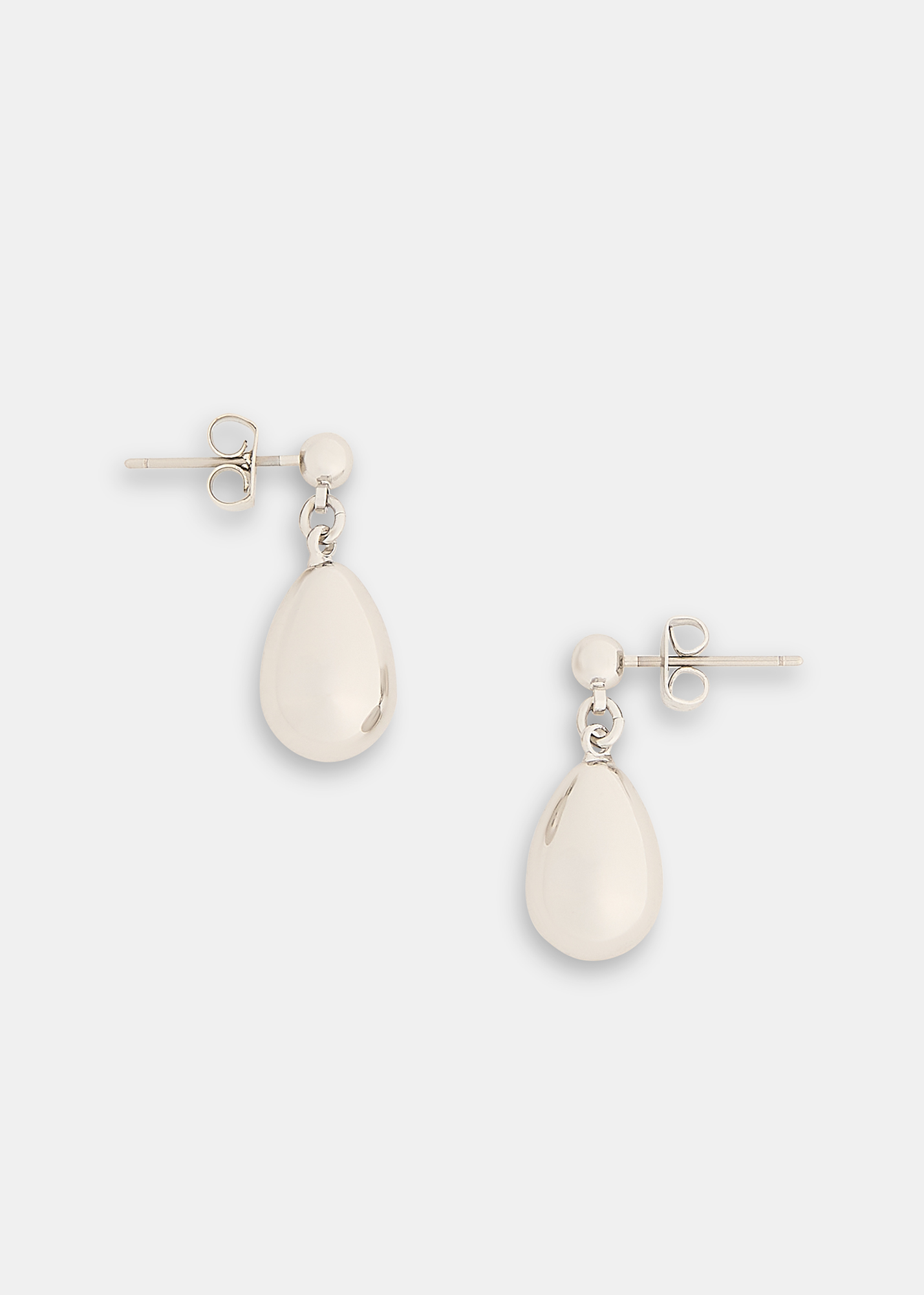 Whistles Women's Silver Teardrop Stud Earring 