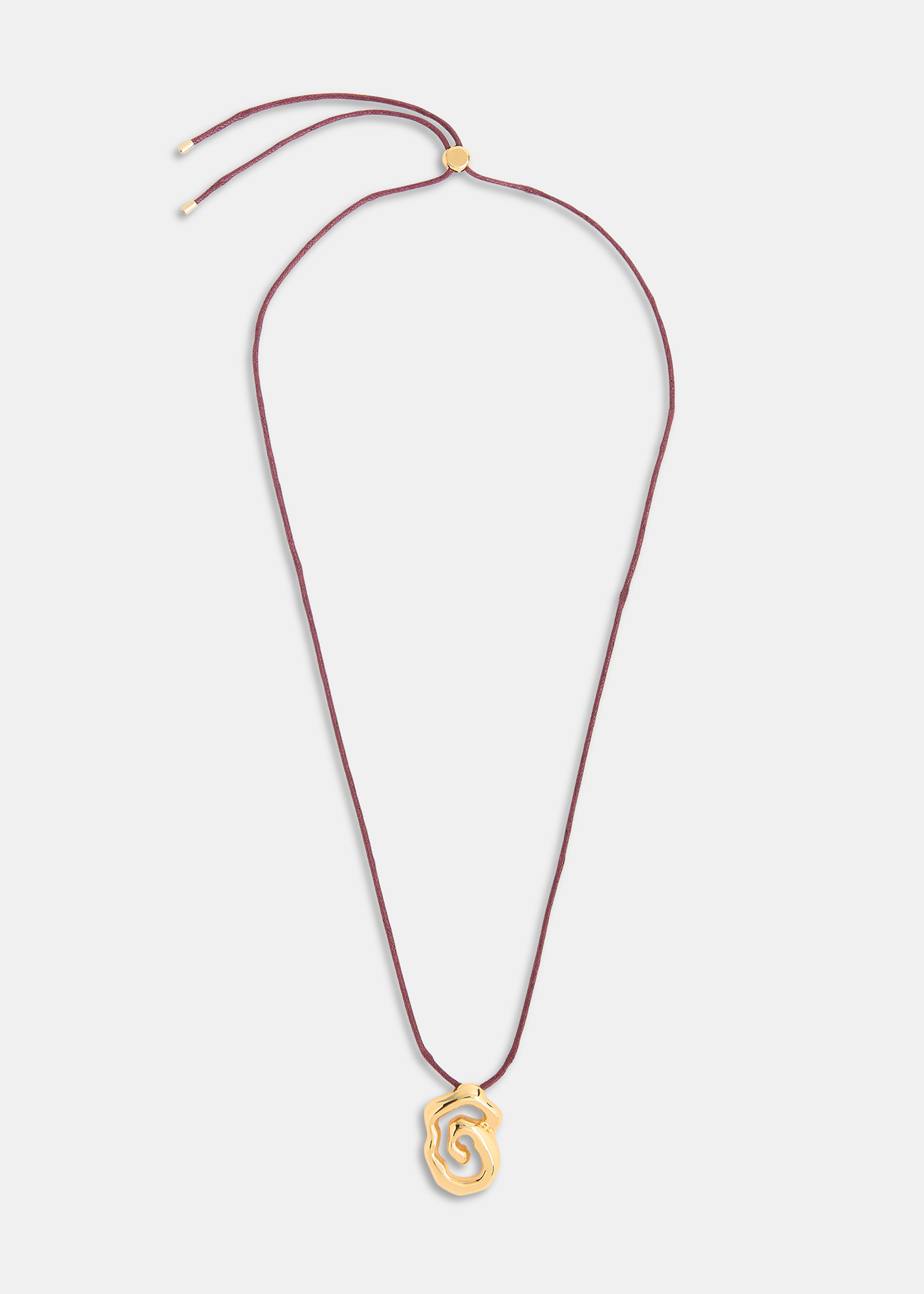 Whistles Women's Burgundy/Multi Molten Abstract Cord Necklace 