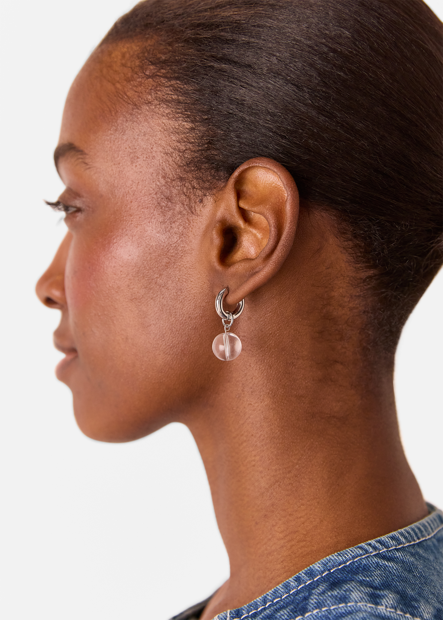 Whistles Women's Silver Bead Drop Earring 