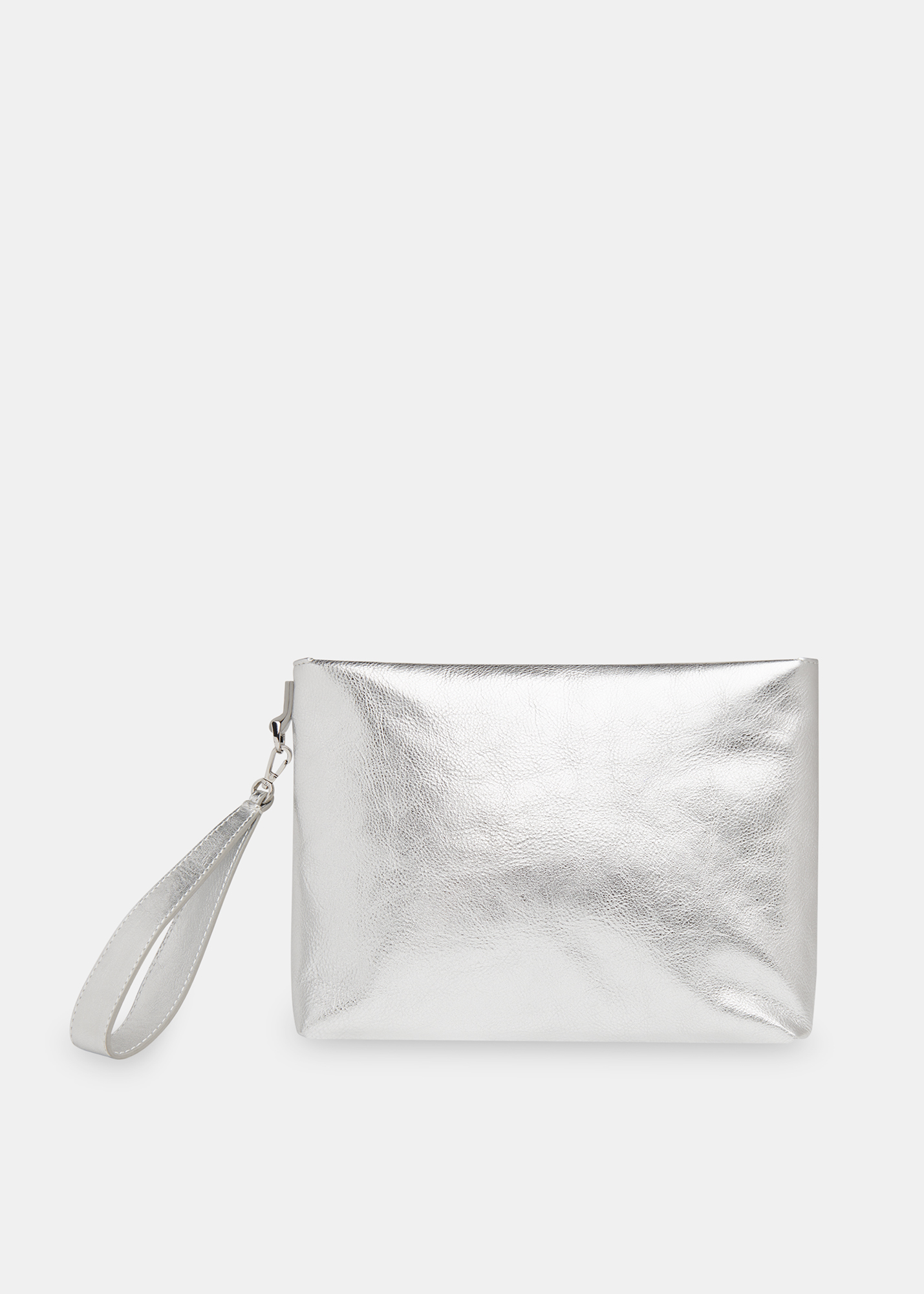 Whistles Women's Silver Avah Zip Top Clutch 