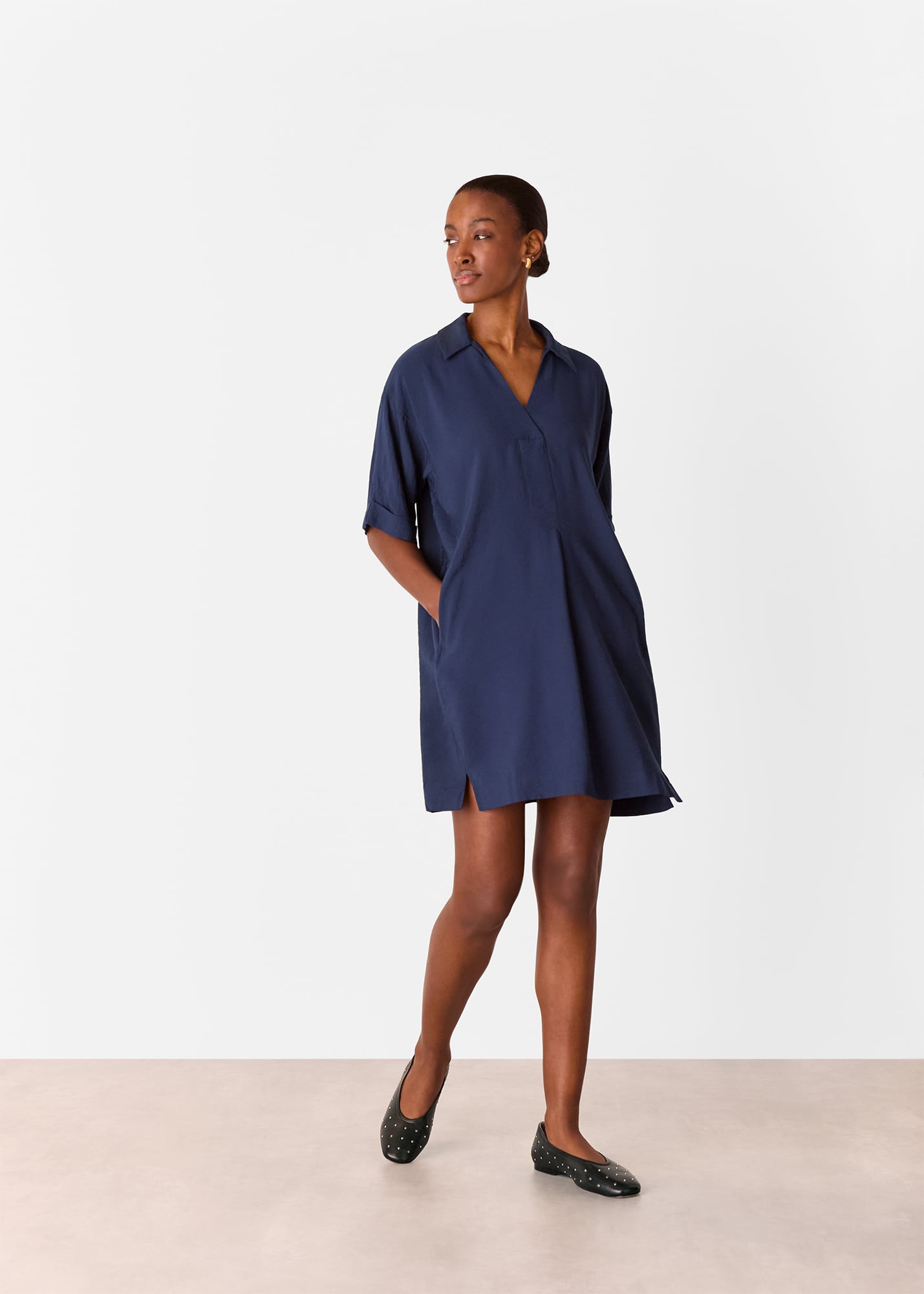 Whistles Women's Navy Melanie Dress Size 6