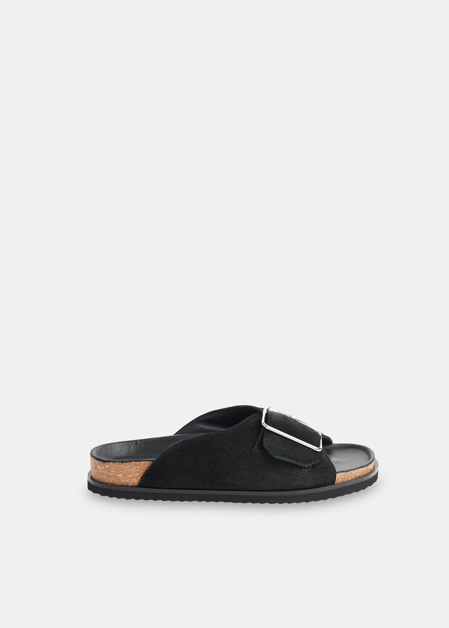 Whistles Women's Black Ellery Buckle Slide Size 39