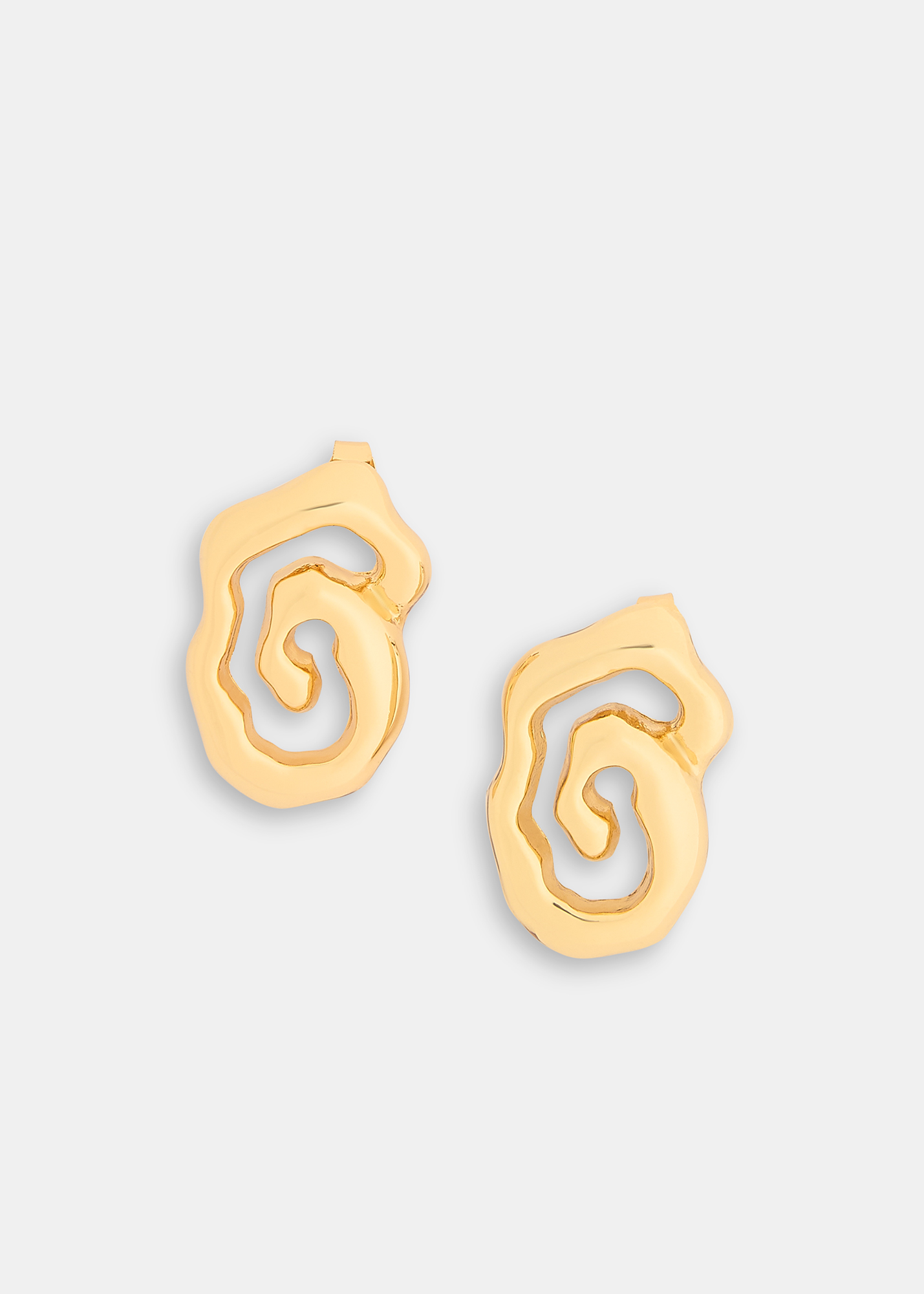 Whistles Women's Gold Molten Abstract Earring 