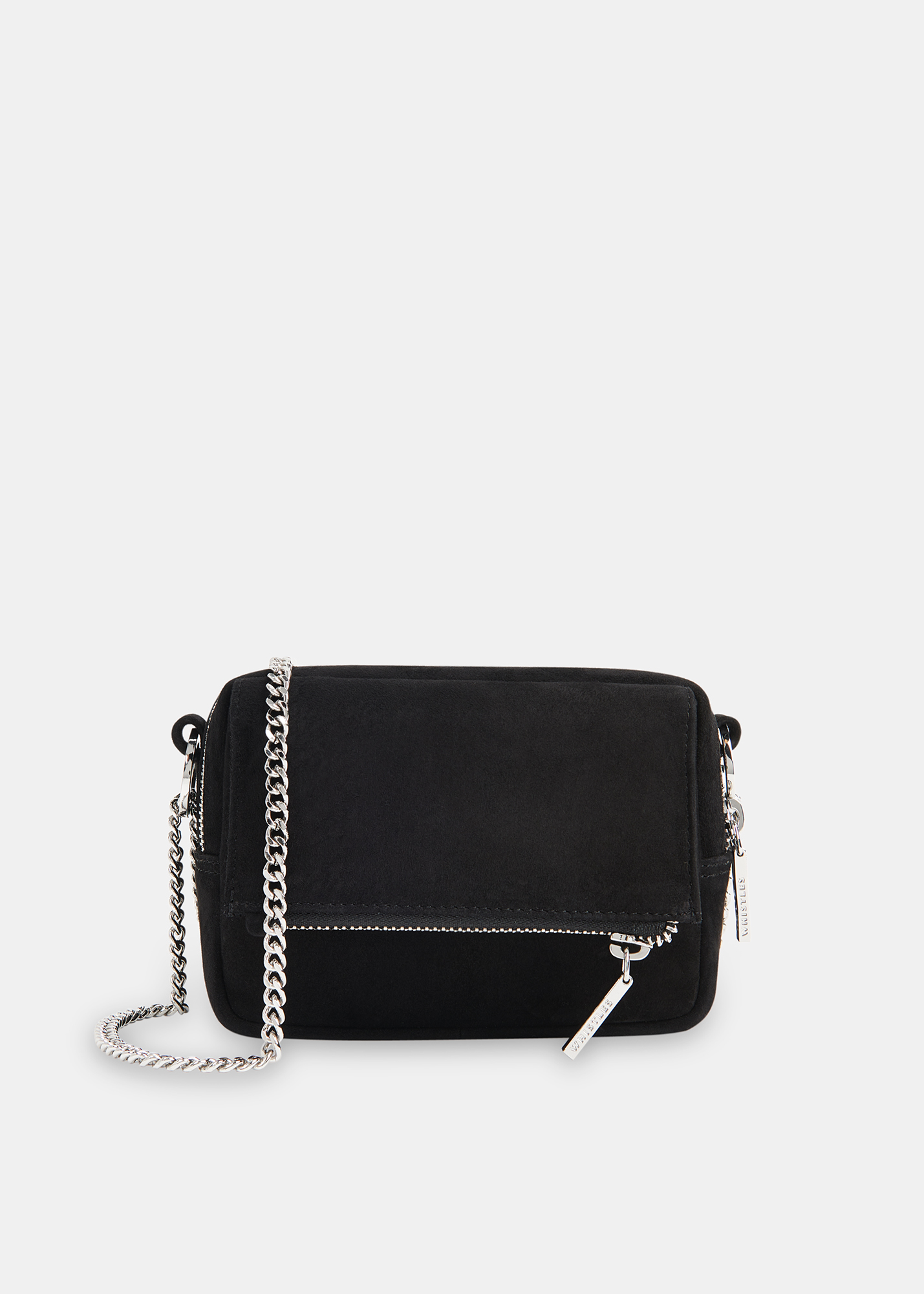 Whistles Women's Black Bibi Suede Mini Bag 