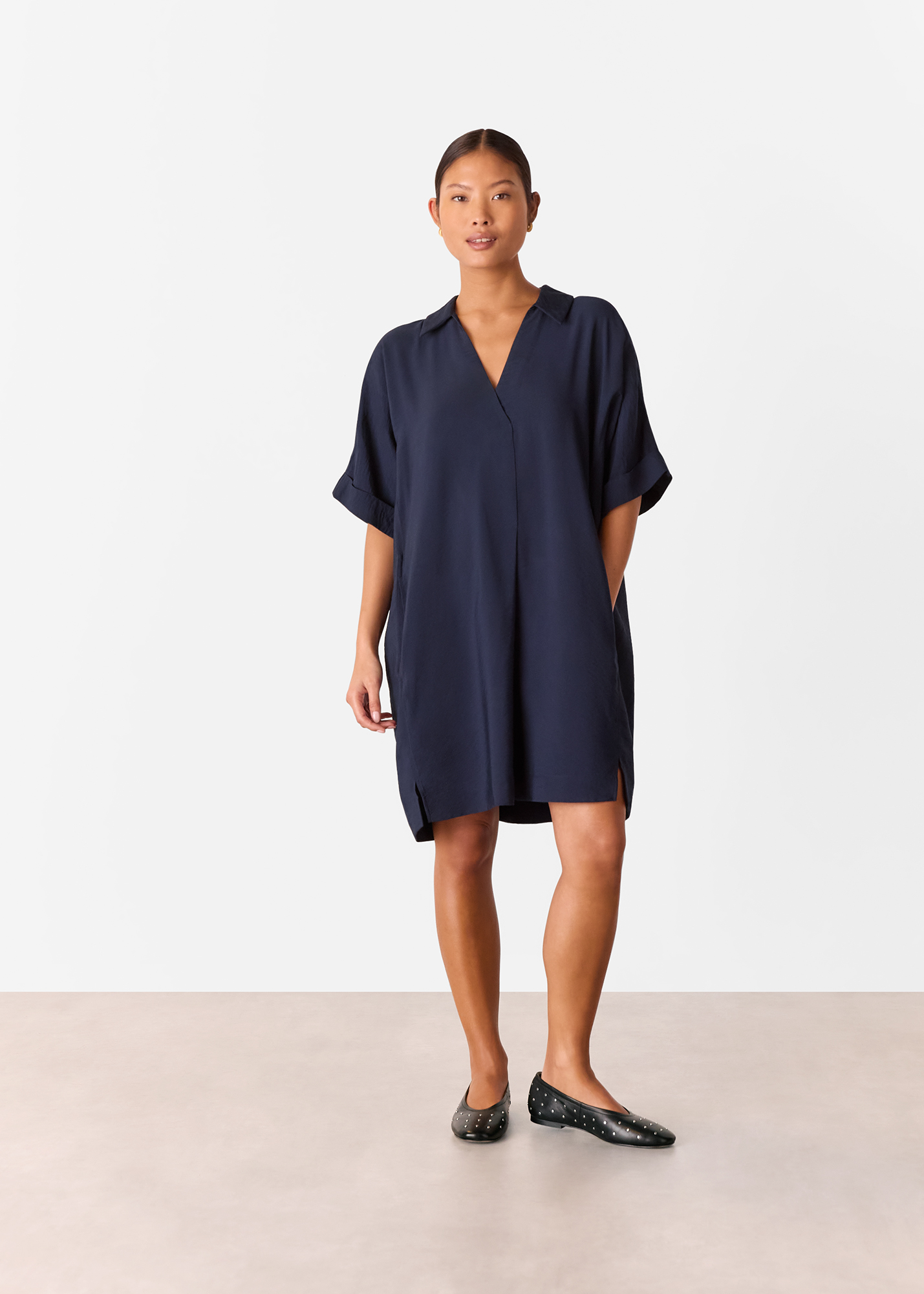 Whistles Women's Navy Petite Melanie Dress Size 6