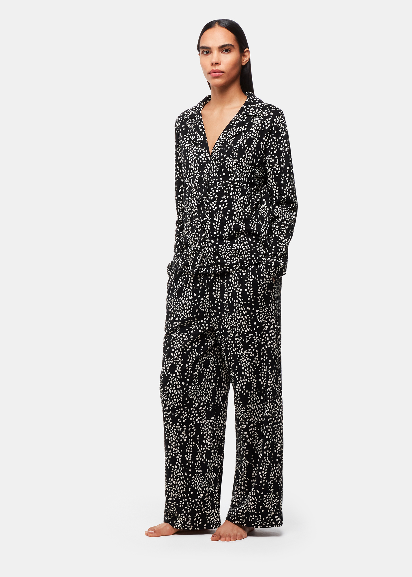 Whistles Women's Multicolour Animal Spot Print Pyjamas Size XS