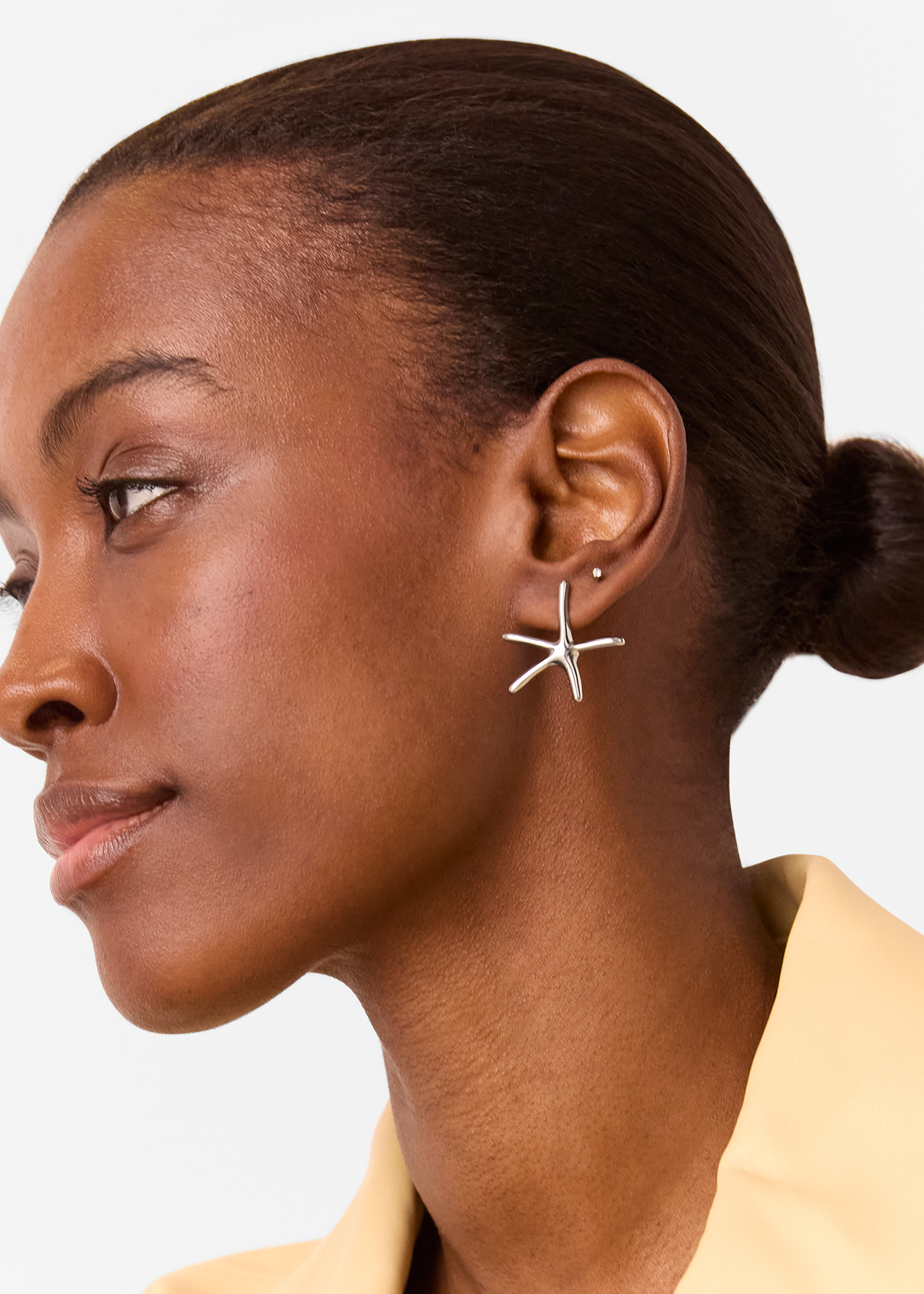 Whistles Women's Silver Starfish Stud Earring 