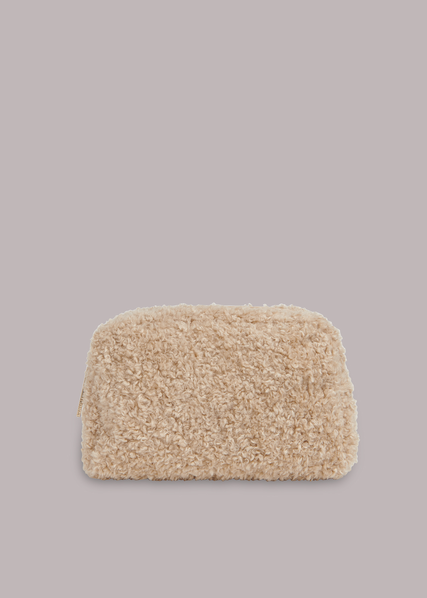Whistles Women's Neutral Corrine Borg Pouch 