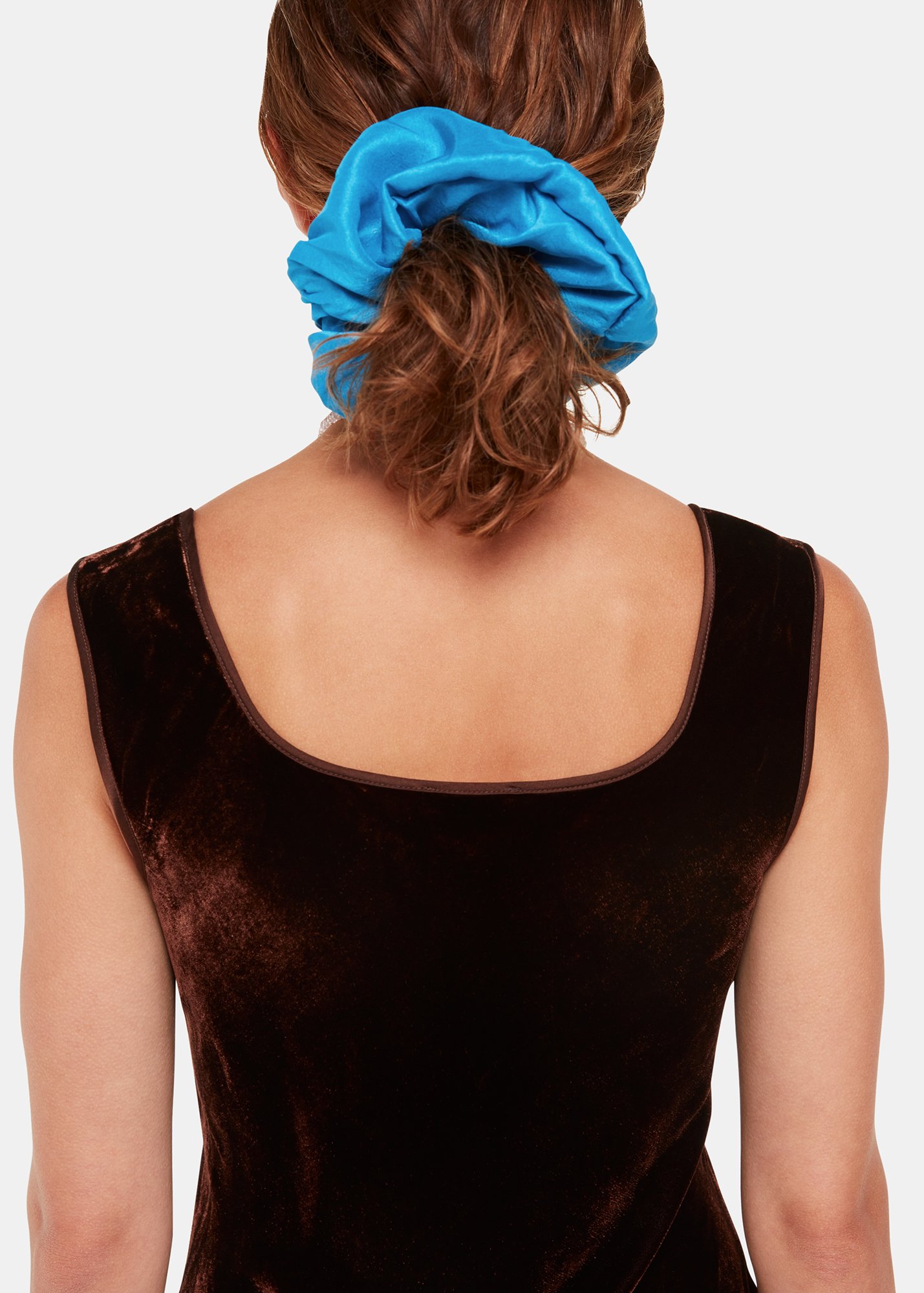 Whistles Hai Women's Blue Dupion Scrunchie 