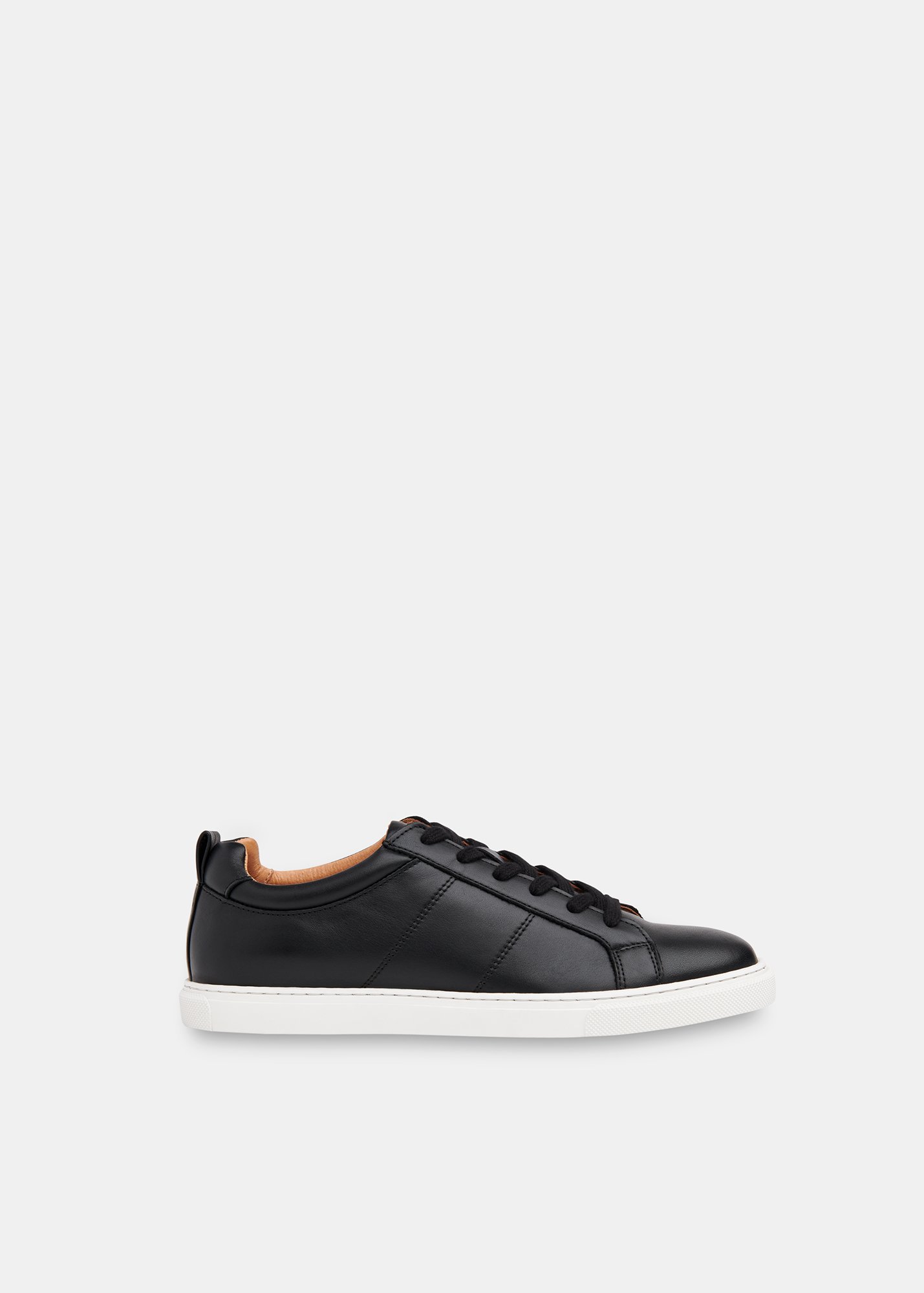 Whistles Women's Black Koki Lace Up Trainer Size 37