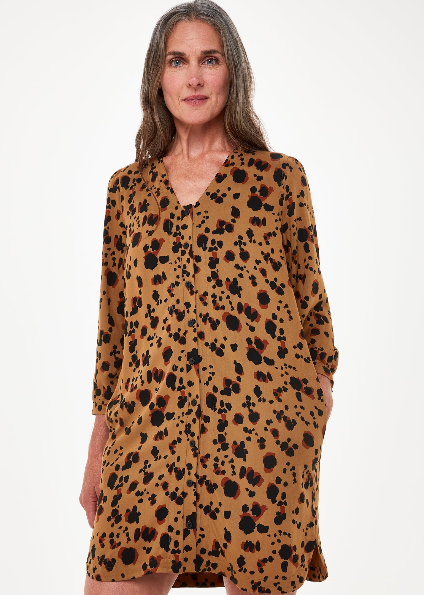 Whistles Women's Leopard Print Striking Dress Size 6