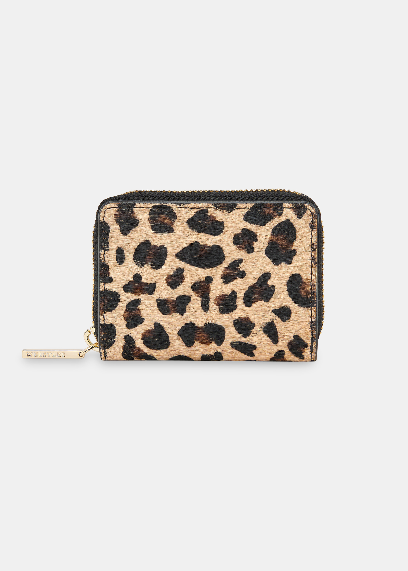 Whistles Women's Leopard Print Leopard Koa Compact Purse 