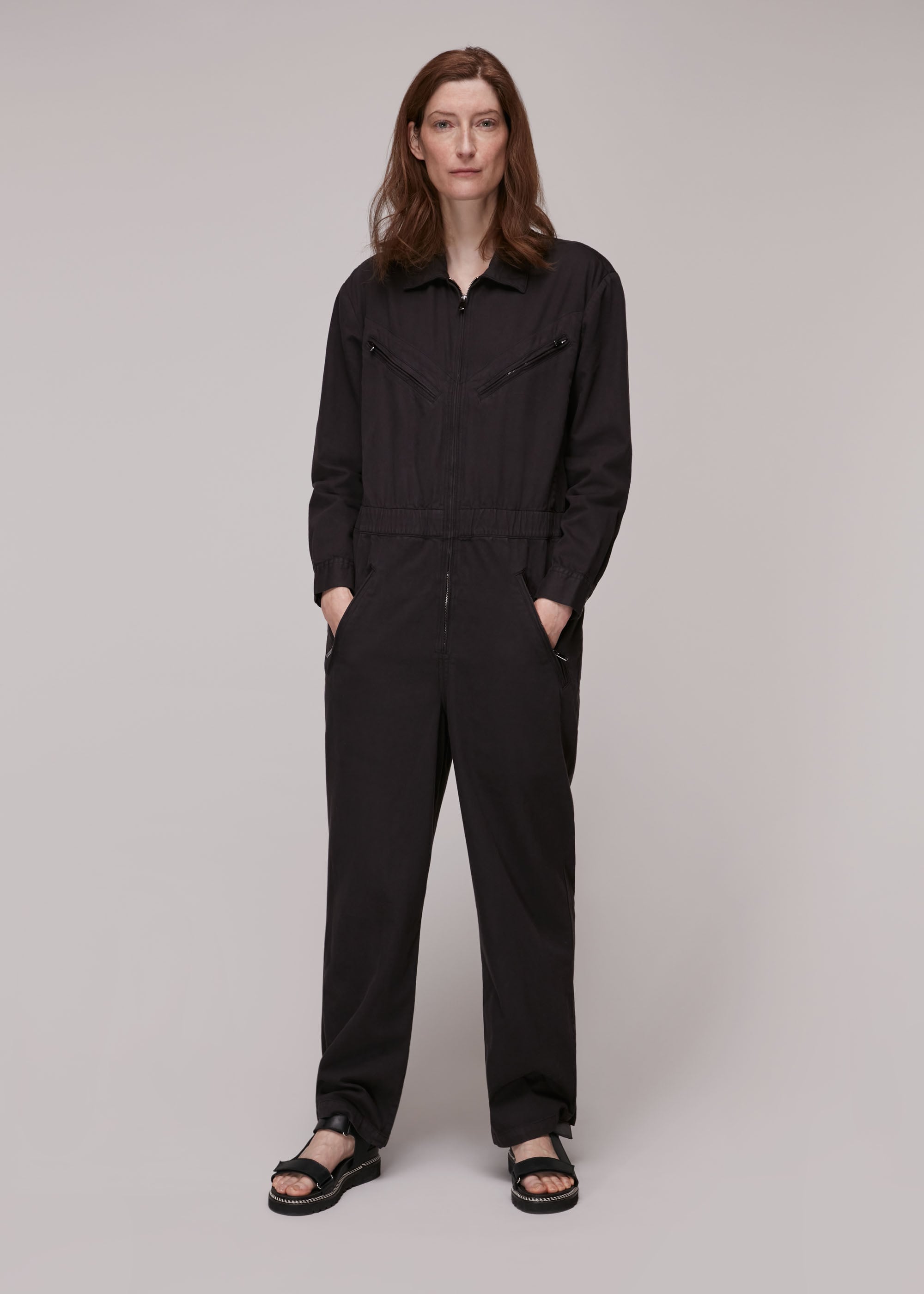 Whistles Women's Black Ultimate Utility Jumpsuit Size 6