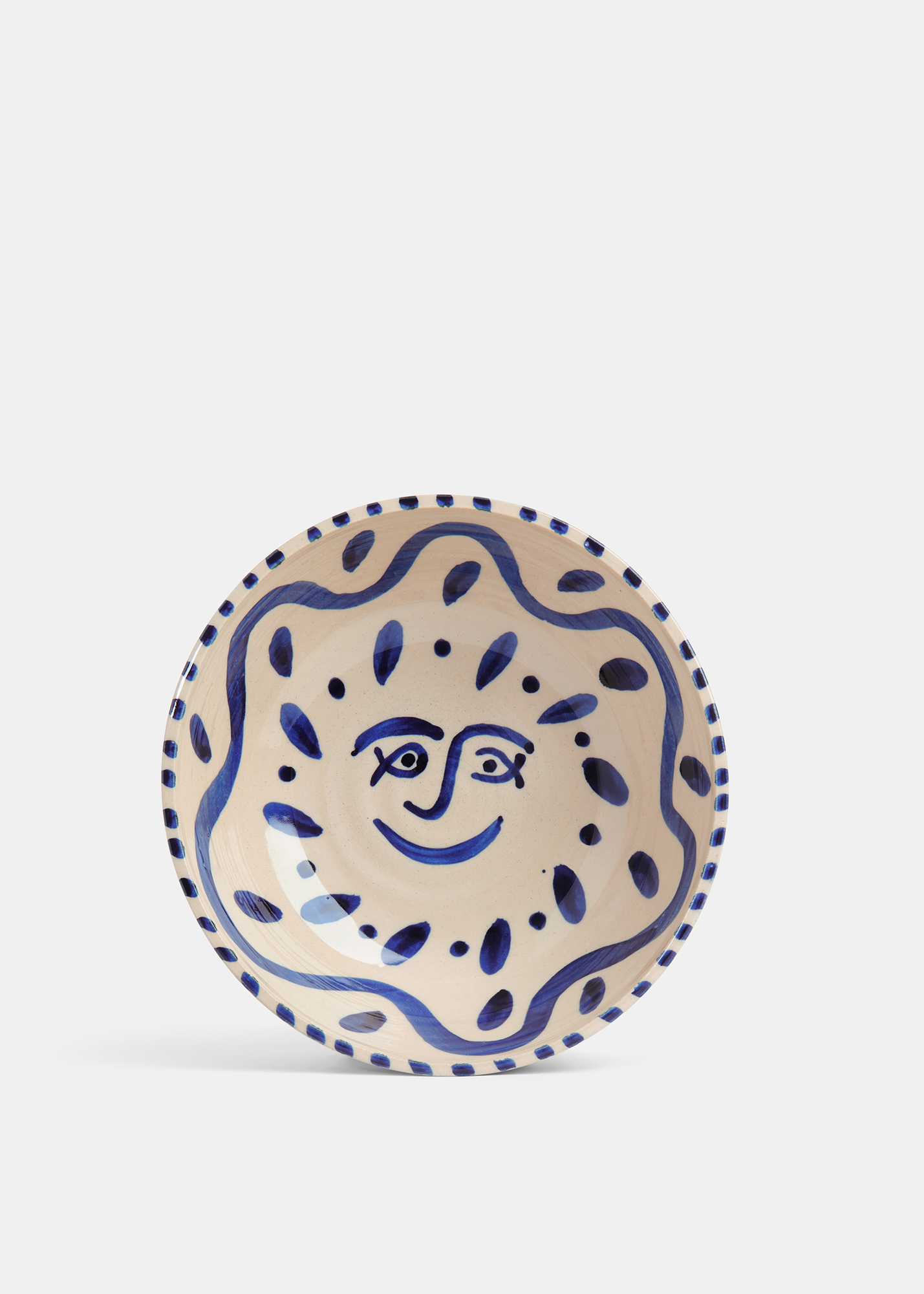 Whistles Ks Creative Pottery Women's Blue Ks Sciacca Serving Bowl 