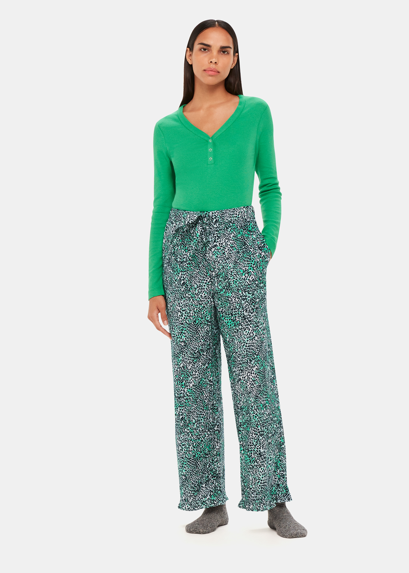 Whistles Women's Multicolour Animal Pyjama Trouser Size XS