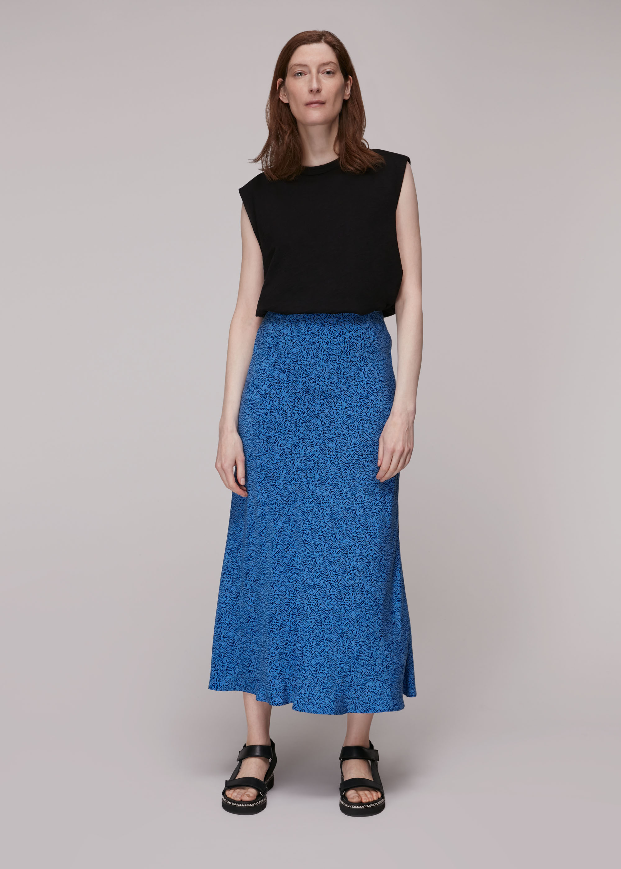 Whistles Women Animal Fleck Print Bias Skirt